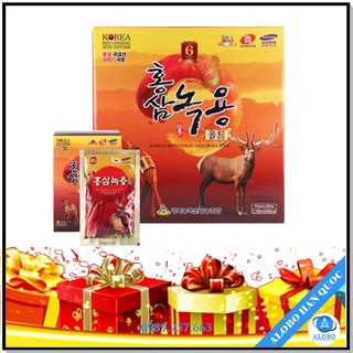 Nước hồng sâm nhung hươu hàn quốc – korea red ginseng deer horn juice 70ml – alobo hàn quốc