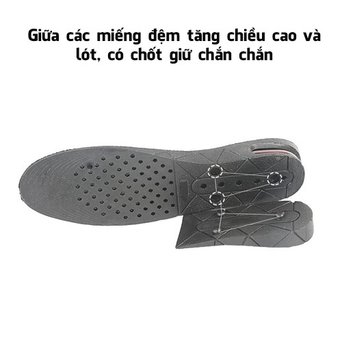 Miếng Lót Giày Tăng Chiều Cao Nguyên Bộ 9cm, Có Thể Tháo Rời Đệm Giá Rẻ