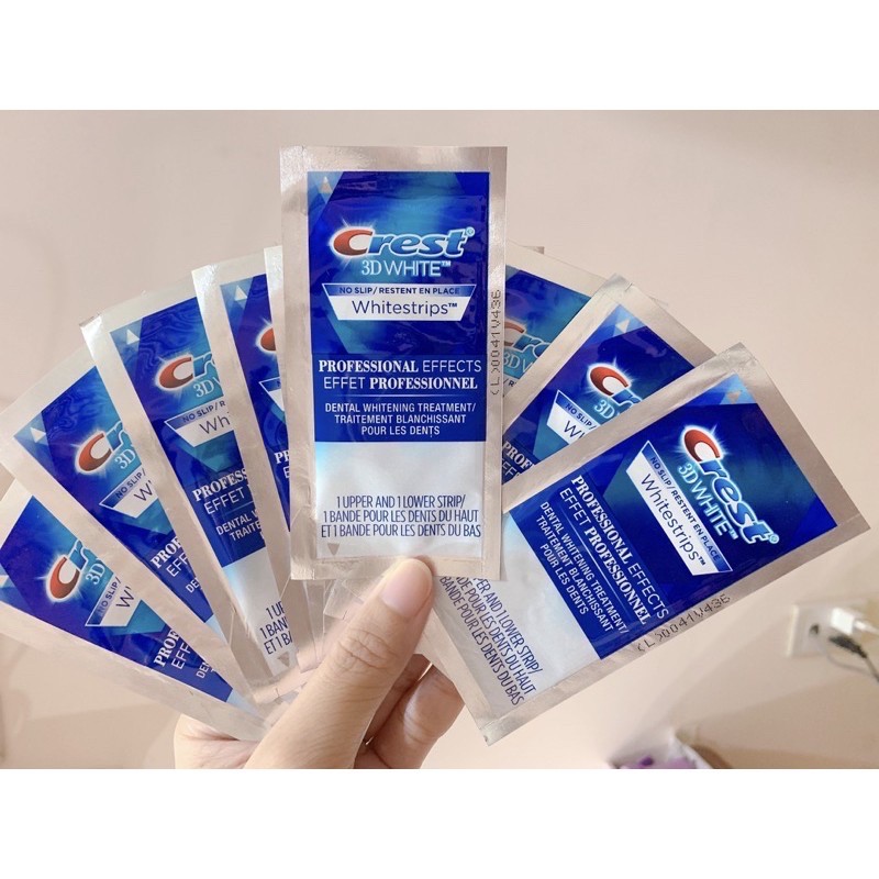 Miếng Dán Trắng Răng Crest 3D White Whitestrips Professional Effects