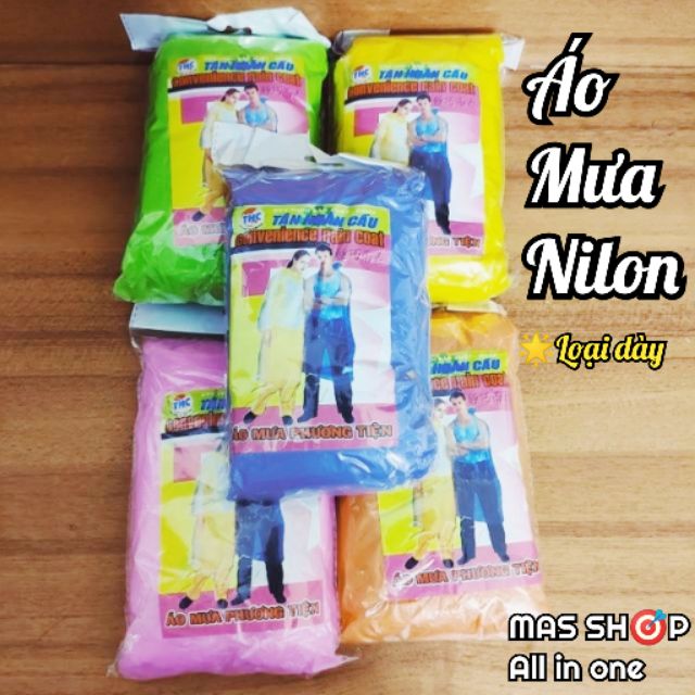 Áo mưa bịch (nilon) trơn loại dày