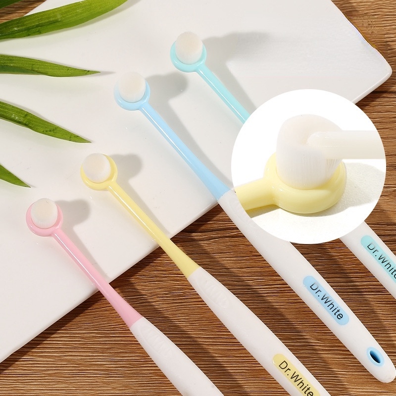 [Hàng mới về] Set 2 bàn chải đánh răng 10000+ đầu tròn mềm mại cho mẹ bầu/trẻ em