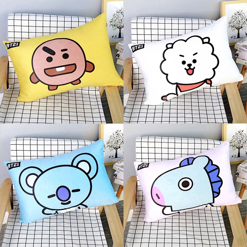 Vỏ gối vuông in hình KPOP BTS bt21