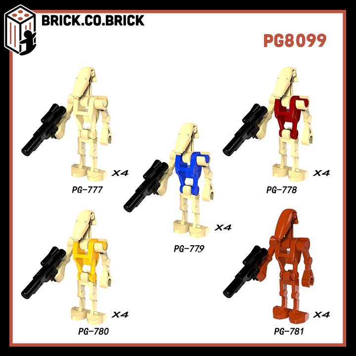 Xếp hình Star Wars Battle Droids Super Combat Robot K-2SO Minifigures POGO PG8099