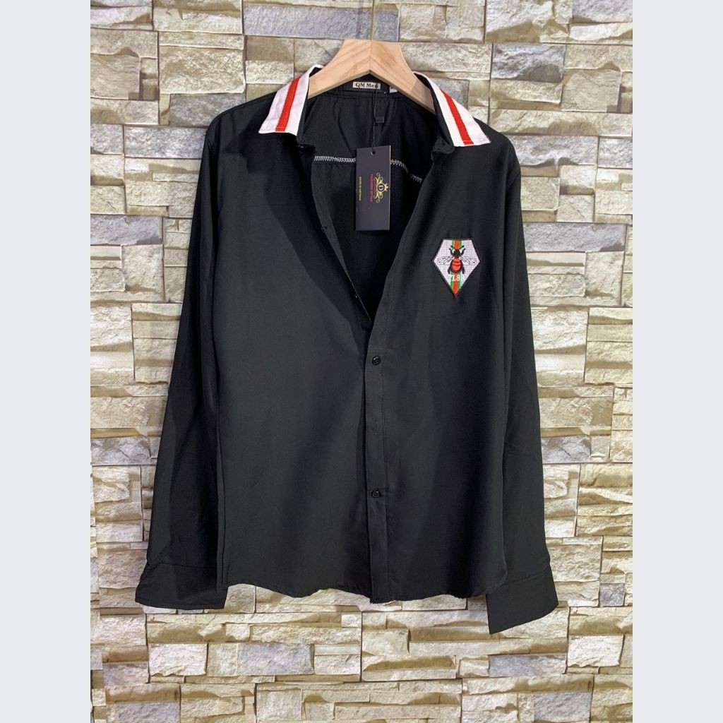 Áo Sơ Mi Nam XuMon thêu ong Dài Tay Chất Lụa Cao Cấp Chất Mịn Mát Hàng Xưởng Loại 1 Giá Rẻ Chất Lượng Cao. | BigBuy360 - bigbuy360.vn