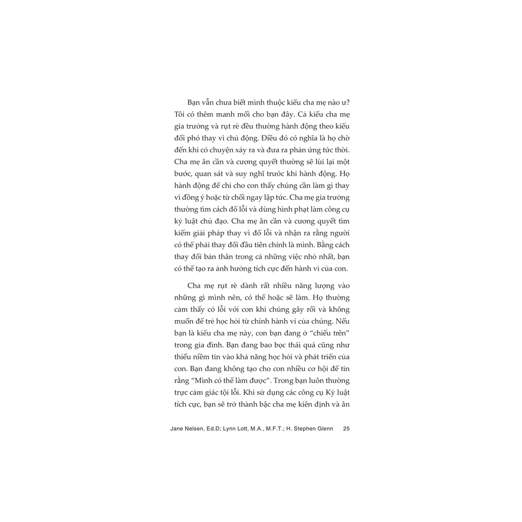 Sách Phương Pháp Giáo Dục Kỷ Luật Tích Cực - Tập 1