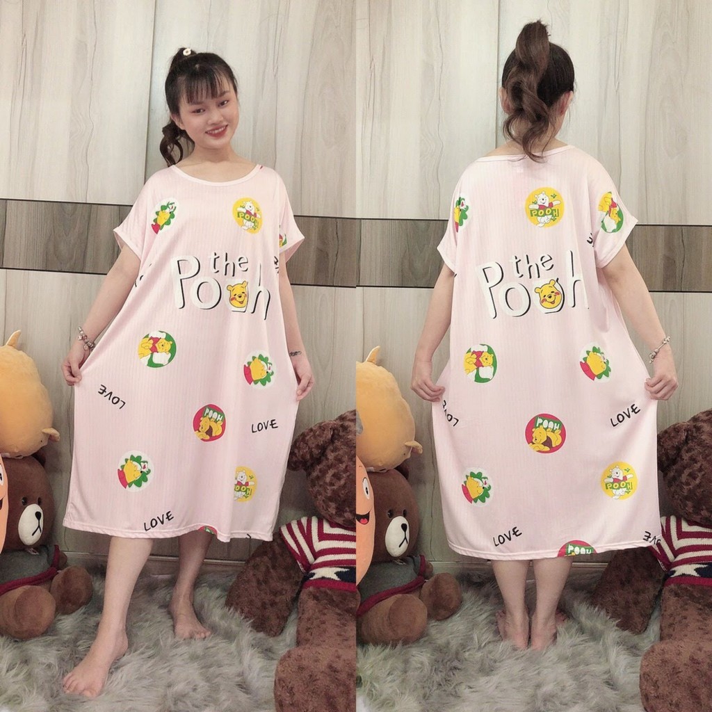 Đầm Ngủ Dáng Rộng Thoải Mái Dễ Thương Bigsize mặc ở nhà A03 | BigBuy360 - bigbuy360.vn