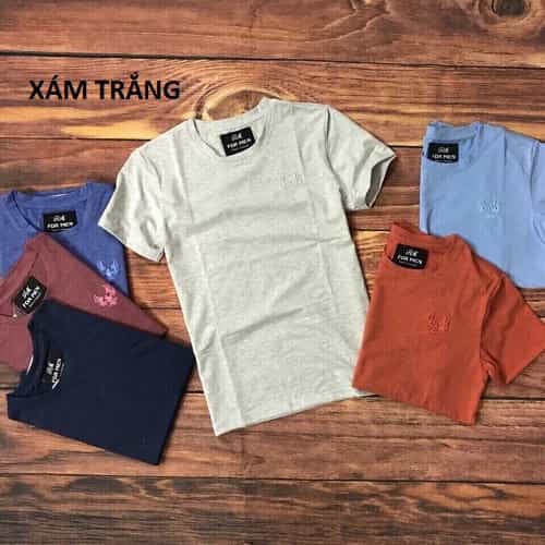 Áo Thun Nam Cổ Tròn Vải Mềm Chất Coton 4 Chiều | BigBuy360 - bigbuy360.vn