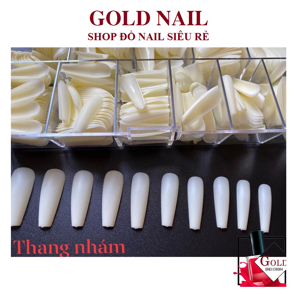 Móng úp nhám sẵn (form thang) 500 móng