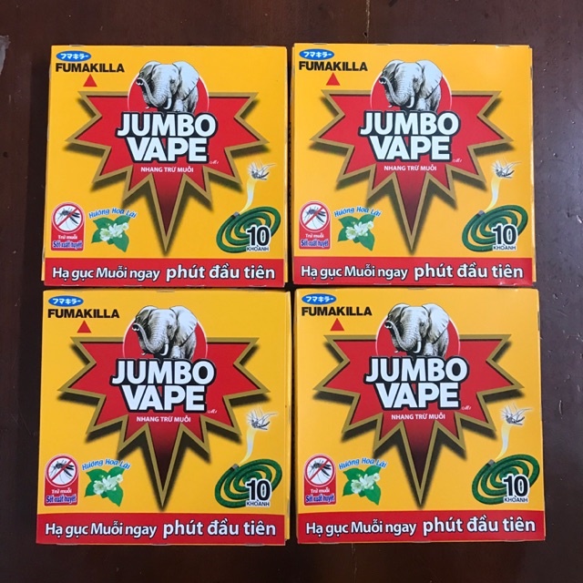 10 khoanh nhang muỗi Jumbo hương Hoa Lài 120g