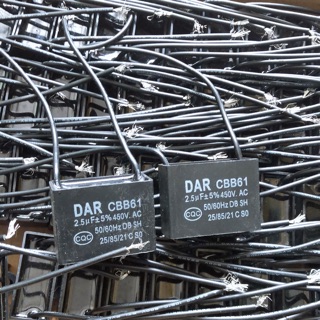 Tụ quạt 2,5UF-450V combo 5 cái