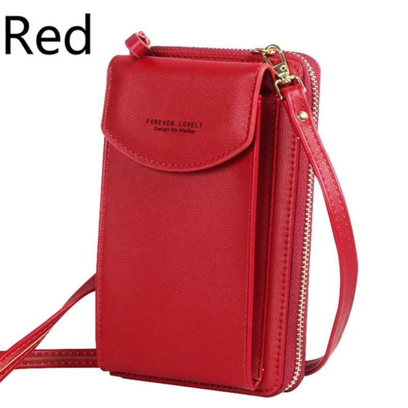 Women's PU Leather Crossbody Bags Large Capacity Multifunction Cellphone Purse Small Cross Body Bag Long Wallet Card Holder Mini Shoulder Bag for Women