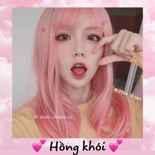 combo thuốc nhuộm Hồng Khói kèm oxi và găng tay