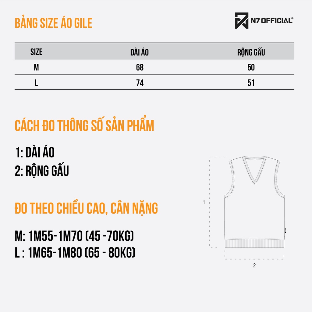 Áo Gile Nỉ N7 Newseven basic nam nữ oversize form rộng Local Brand