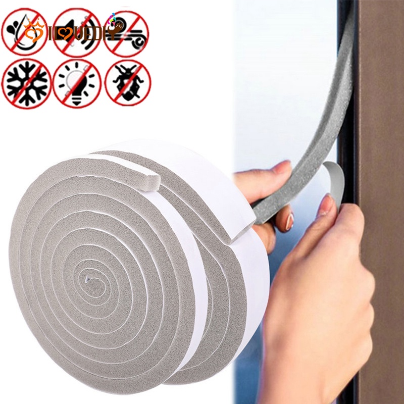 Cuộn Băng Keo Xốp 2M Dán Viền Cửa Sổ Và Cửa Sổ Cách Âm Chịu Nhiệt Cao Chống Va Đập Trang Trí Nhà Cửa