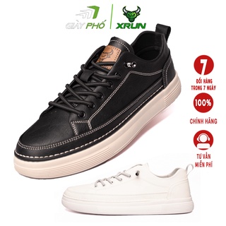 Giày da dây thể thao Xrun Titan, chất liệu microfiber mềm, bền bỉ, bảo hành 12 tháng