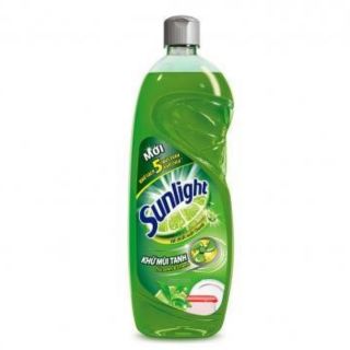 Nước rửa chén sunlight trà xanh chai 400g