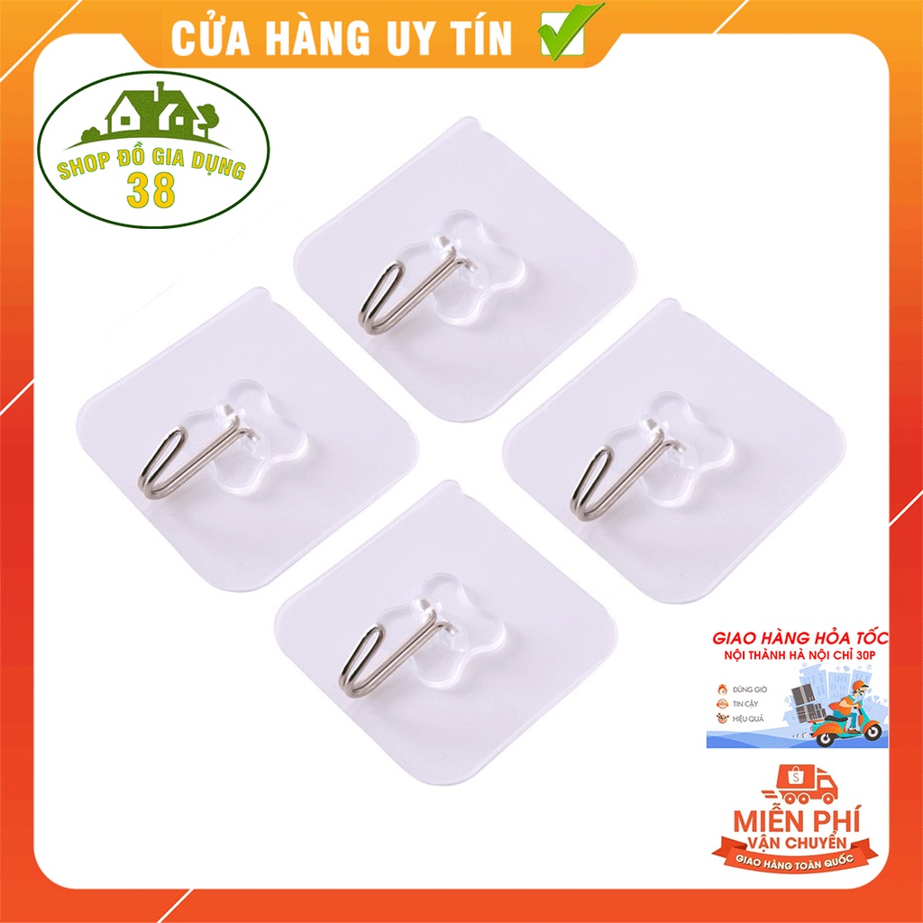 Móc dán tường trong suốt siêu chịu lực , siêu bền, siêu dính, móc treo tường trong suốt- MOC1