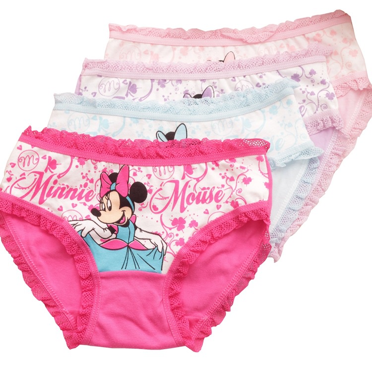 Combo 4 chiếc Quần chíp tam giác cho bé Quần lót bé gái chất cotton cao cấp, siêu mềm mịn