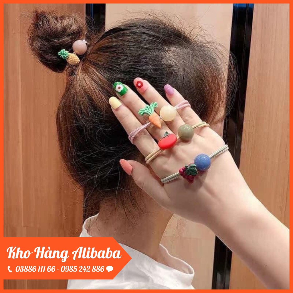 [DEAL QUÀ TẶNG] Scrunchie 1 Dây Chun Buộc Tóc, Cột Tóc, Dây Buộc Tóc Cho Bé Và Mẹ [LẺ_1CHIẾC]