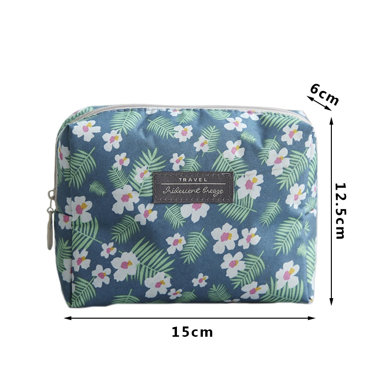 Túi Đựng Đồ Trang Điểm In Hình Chim Hồng Hạc Ốp