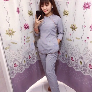 ❤️sét bộ thun lam thêu nữ duyên dáng