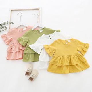 Áo Thun Tay Lỡ Dễ Thương Cho Bé Gái