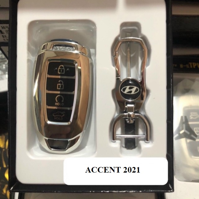 Vỏ chìa khóa điều khiển từ xa bằng TPU mềm theo xe ACCENT 2021, KONA 2018 - 2021 Sang Trọng Đẳng Cấp