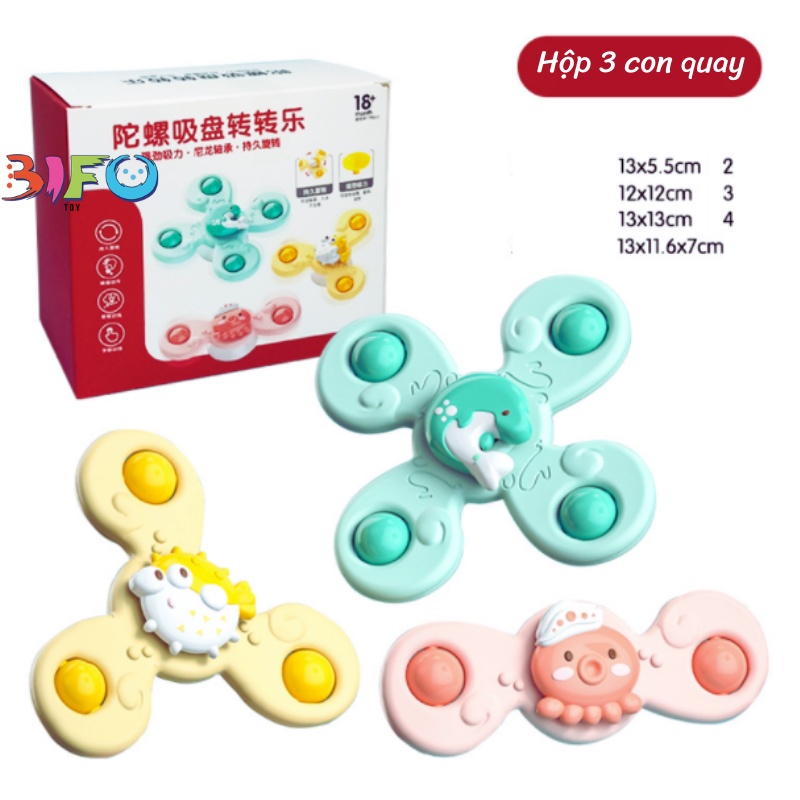 Con quay đồ chơi Spinner kiểu dáng hoạt hình vui nhộn cho bé yêu