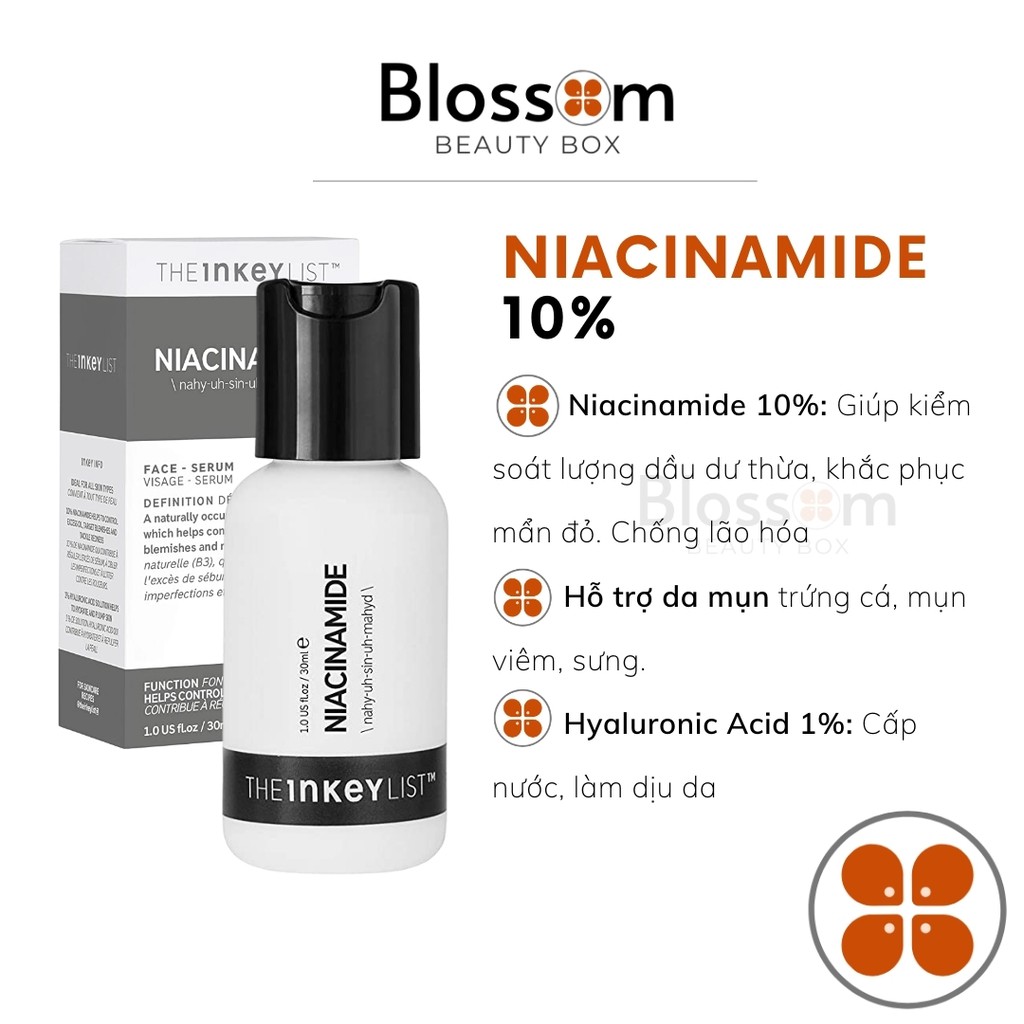 [Sephora US] Serum da dầu mụn NIACINAMIDE - THE INKEY LIST