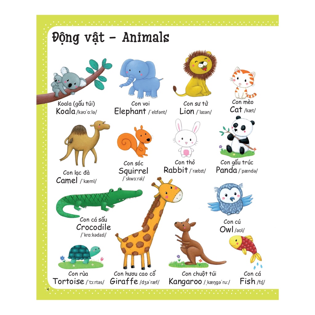 Sách - Từ vựng đầu tiên của tôi - My first word book - Những từ vựng đầu tiên