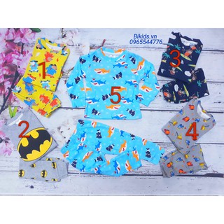 Combo 3 bộ quần áo cotton co dãn 4 chiều Carter Việt Nam cho bé trai 1-5y