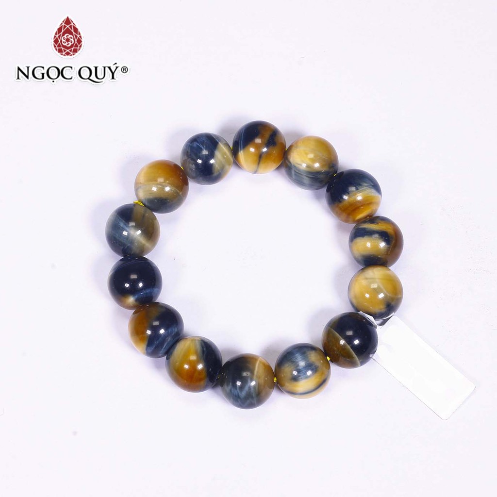 Vòng đá thạch anh mắt hổ vàng xanh tiger's eyes quartz - Ngọc Quý