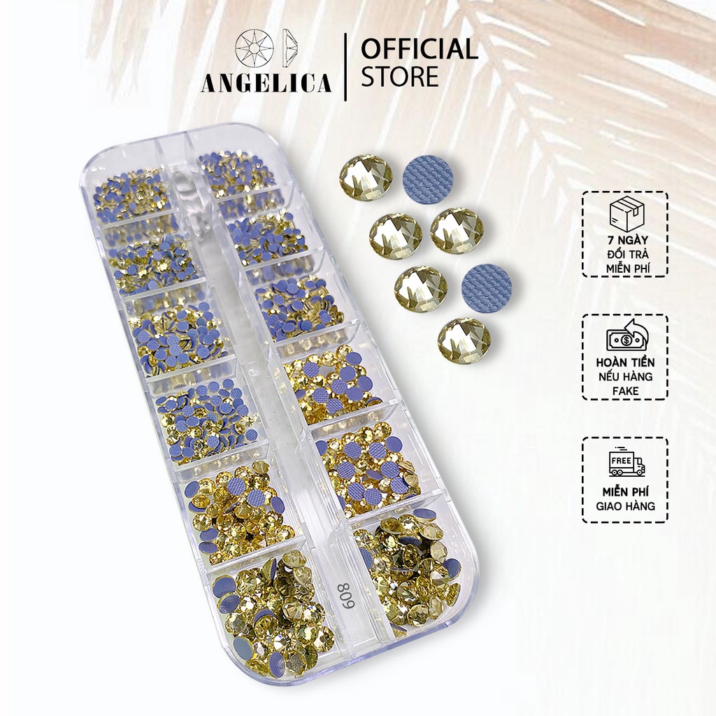 Đá Nail Chân Lưới 16 Khía Jonqiul Đính Móng ANGELICA 809