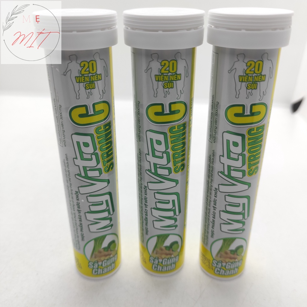 Viên Sủi Myvita Strong C Xả Chanh Gừng- Tăng Sức Đề Kháng - Bổ sung Vitamin C
