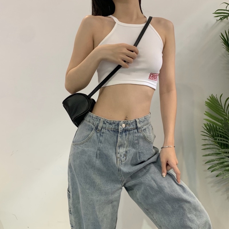 Túi ERRORIST đeo chéo nhỏ đen / đỏ / kem