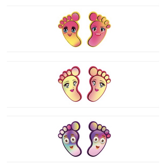 Decal Dán Trang Trí Mầm Non - Đôi Bàn Chân Trang Trí Bậc Cầu Thang