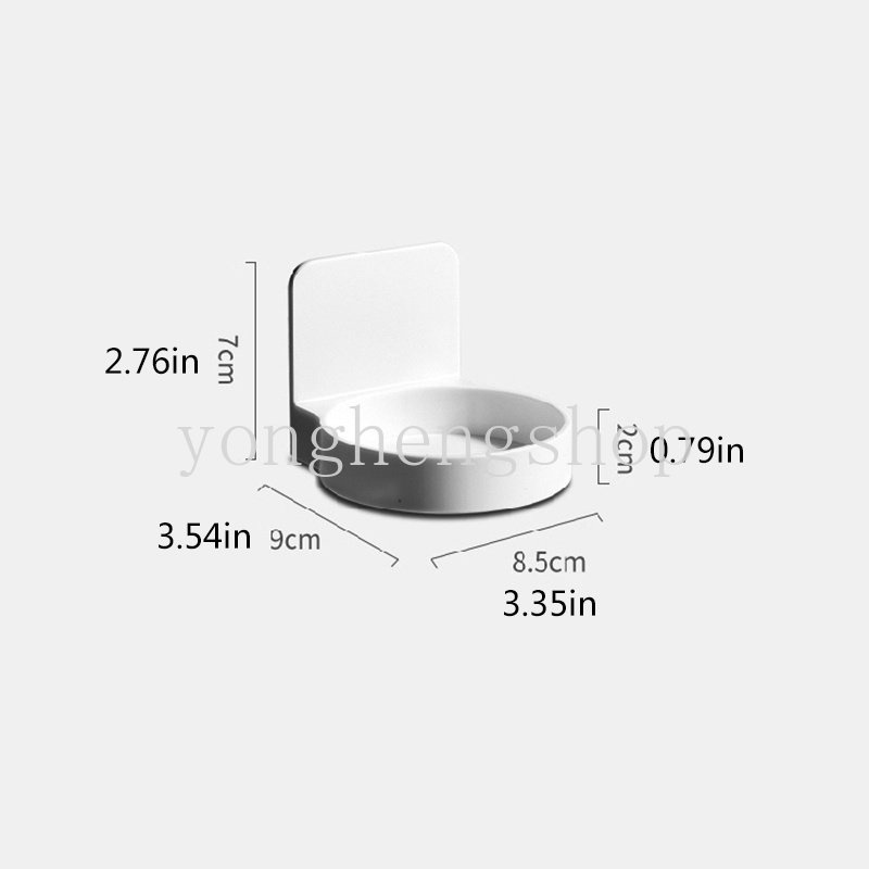 Giá Đỡ Xà Phòng Gắn Tường Hình Tròn Đơn Giản Không Cần Đục Lỗ Sắp Xếp Gọn Gàng Cho Nhà Bếp