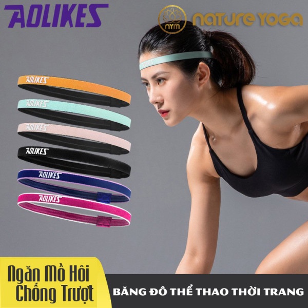 Băng Đô Thể Thao Headband Aolikes Thấm Hút Mồ Hôi Trán