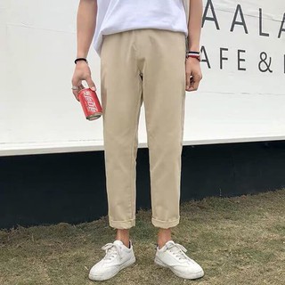 [Form đẹp] quần kaki màu tan nhạt trơn