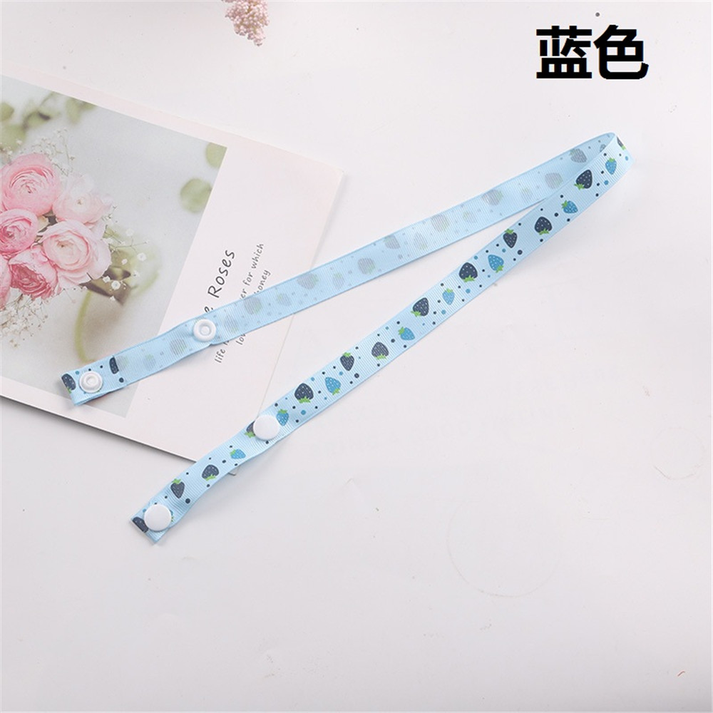 Child Cartoon Cute Strawberry pattern Anti-lost Mask Lanyard with Adjustable Ear Rope Hanging Neck Rope