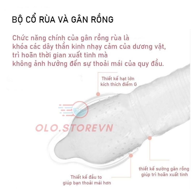 Bao cao su olo Gai Performa Kéo Dài Thời Gian - bcs siêu mỏng nhiều gel hộp 10bcs