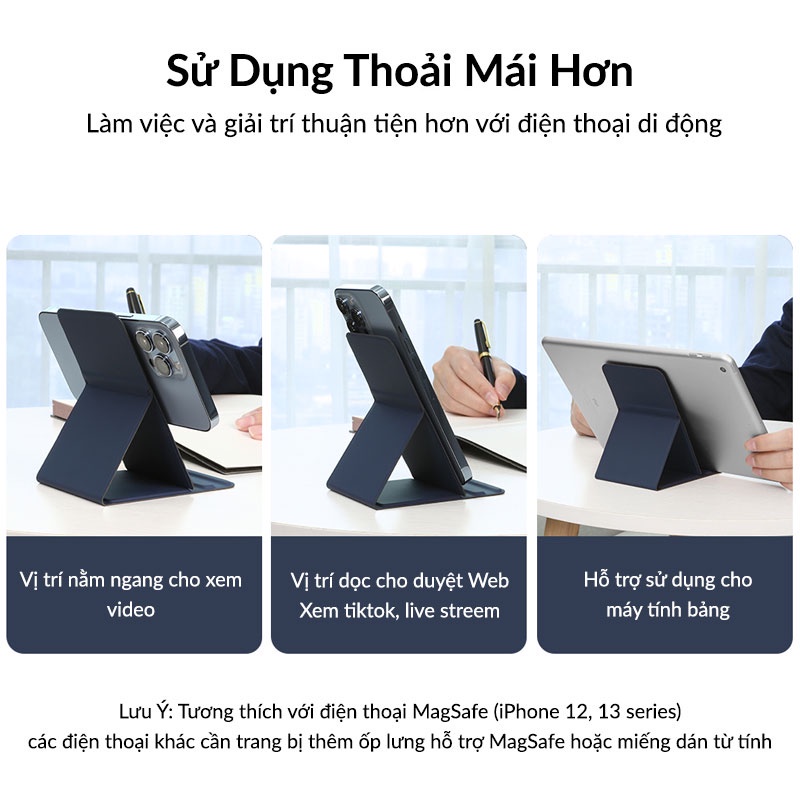 Giá Đỡ Điện Thoại NILLKIN SnapBase Magnetic Stand Hỗ Trợ MagSafe, Dễ Dàng Xếp Gọn, Thay Đổi Góc Độ Linh Hoạt