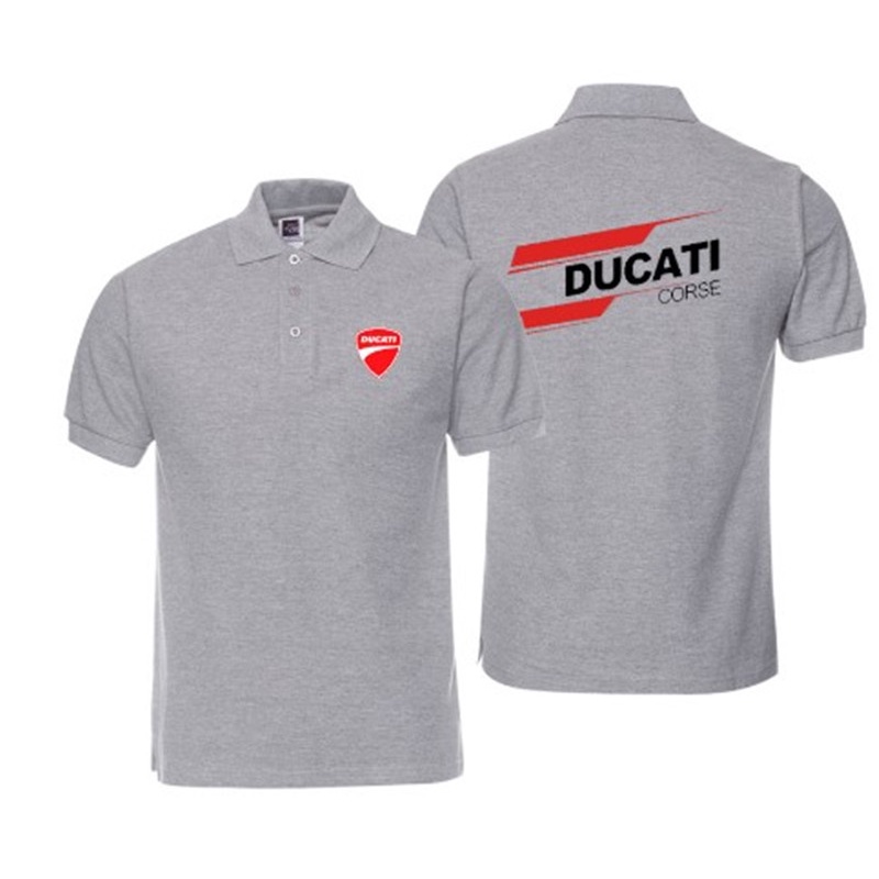 Áo Thun POLO Tay Ngắn Mau Khô Thời Trang Cho Nam Ducati Corse Moto Gp Racing