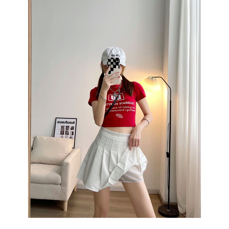 Chân Váy Chữ A Lưng Cao Thiết Kế Mới Thời Trang Mùa Hè Dành Cho Nữ