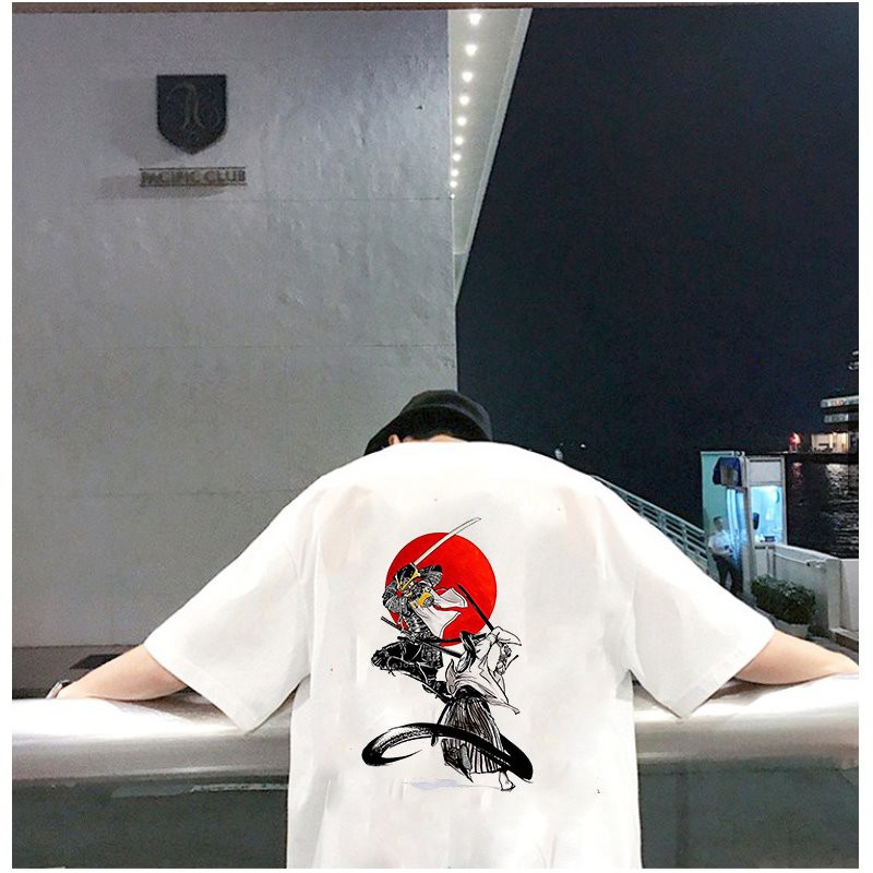 Áo thun unisex độc lạ Samurai form rộng vải dày mịn 2019T1816