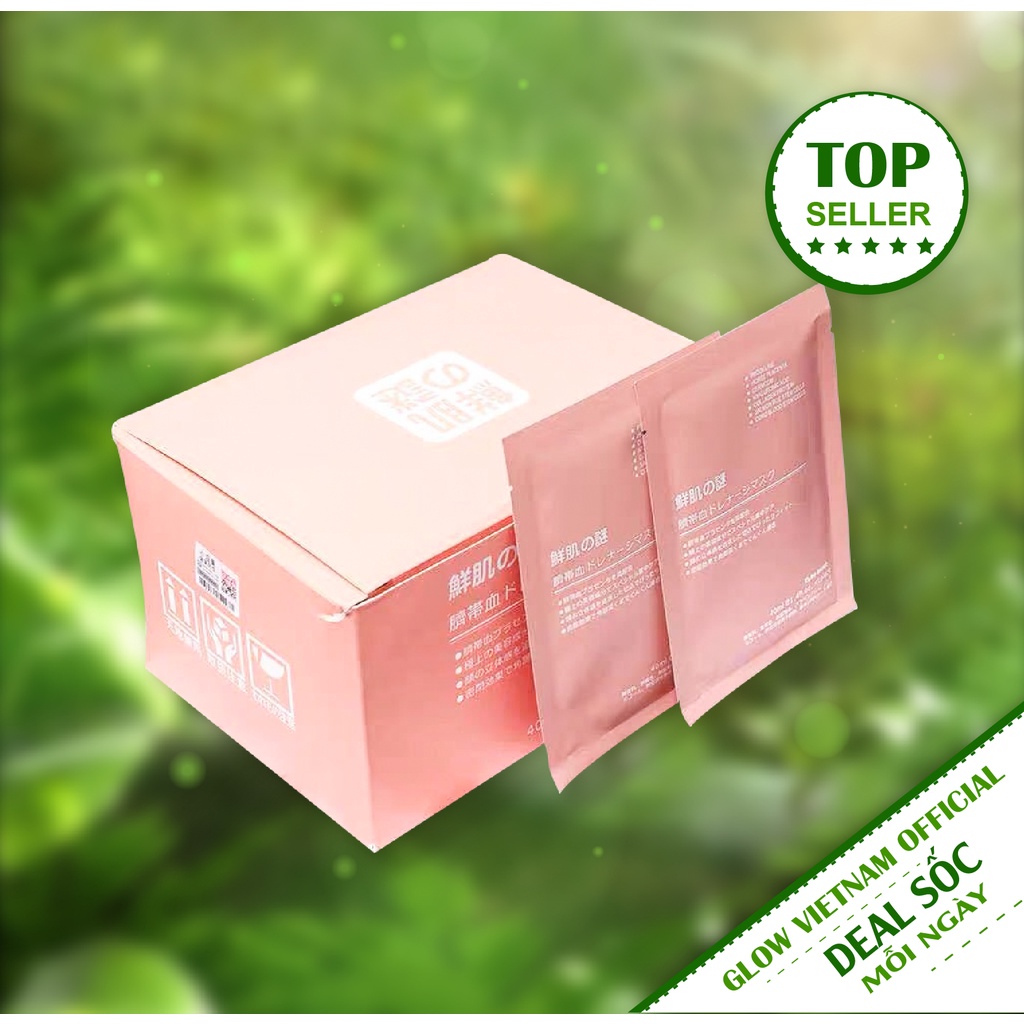 Sỉ- Mặt nạ nhau thai cừu cuống rốn tế bào gốc Nhật Bản Rwine Beauty dưỡng da, cung cấp độ ẩm, tái tạo - Glow VN
