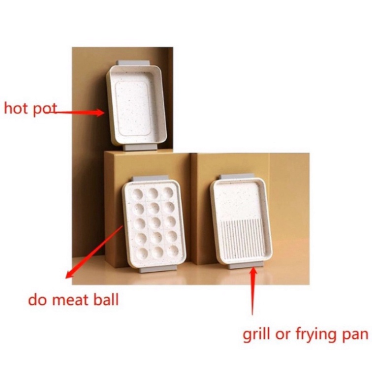 Nồi Lẩu Điện Đa Năng 3 IN 1, nồi lẩu nướng 3 Khay Nướng-Lẩu-Hấp VERA HT39 -  Takoyaki Thông Minh CHÍNH HÃNG