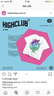 Áo Tee HighClub New