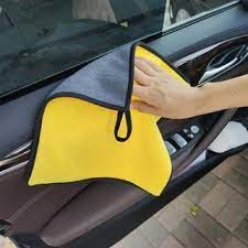 Khăn lau xe hơi màu vàng 2 lớp cao cấp siêu sạch siêu thấm hút