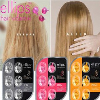 Viên Dưỡng Tóc Ellips Hair Vitamin Vỉ 6 Viên - Hộp 2 Vỉ x 6 Viên